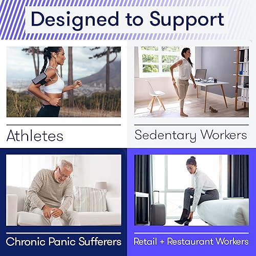 Miniatura 3 de Masajeador de piernas con compresión de calor y aire, masajeador ajustable para pies y pantorrillas con 3 niveles de presión y 7 modos, rodilla