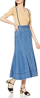 [リリーブラウン] サスペンダー付きデニムスカート LWFS211063 レディース