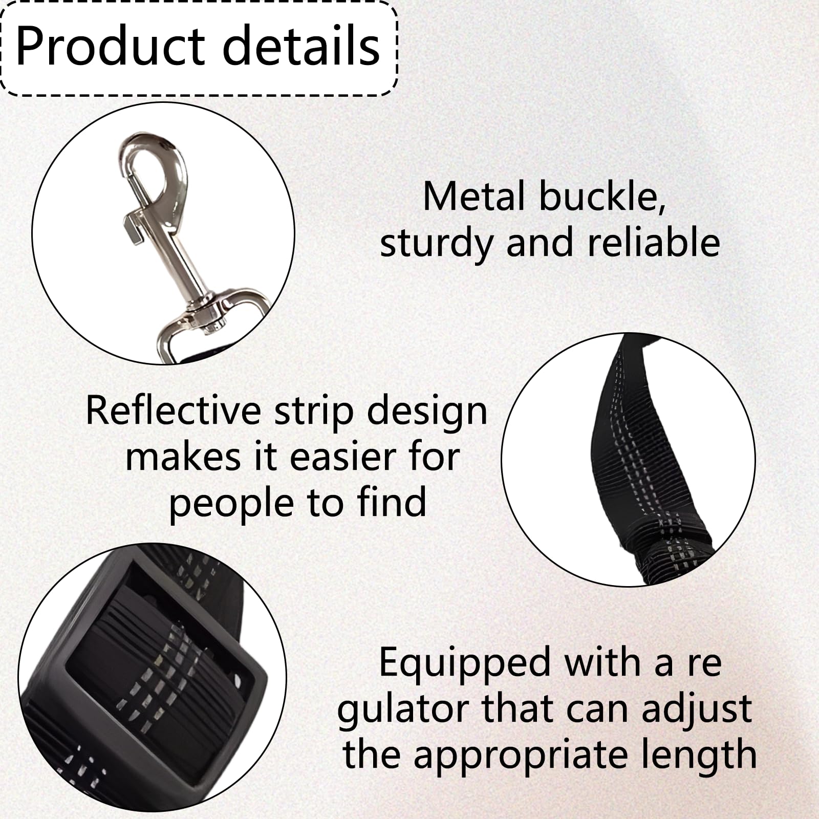 Dog Seat Belts for Cars UK 2 Pack Adjustable Dog Car Harness - Image 3