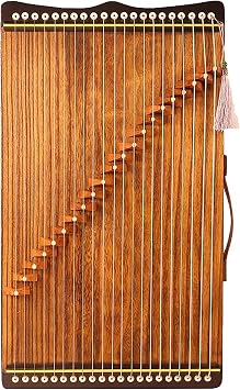 Guzheng, 21 Strings, Portable Guzheng Finger Trainer with Accessories Suitable for Children, Adult, Beginner, Professional, 60x34 CM Guzheng