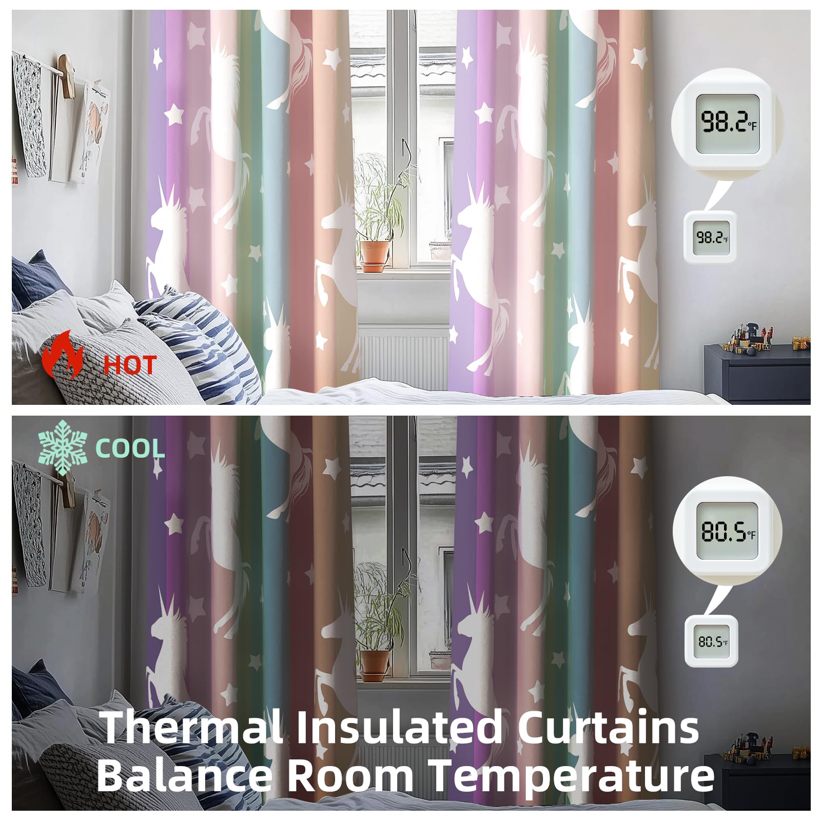 All American Collection New 4pc Flower Printed Curtain Set for Reversible Bedspread Set (Panel, Yellow/Grey)