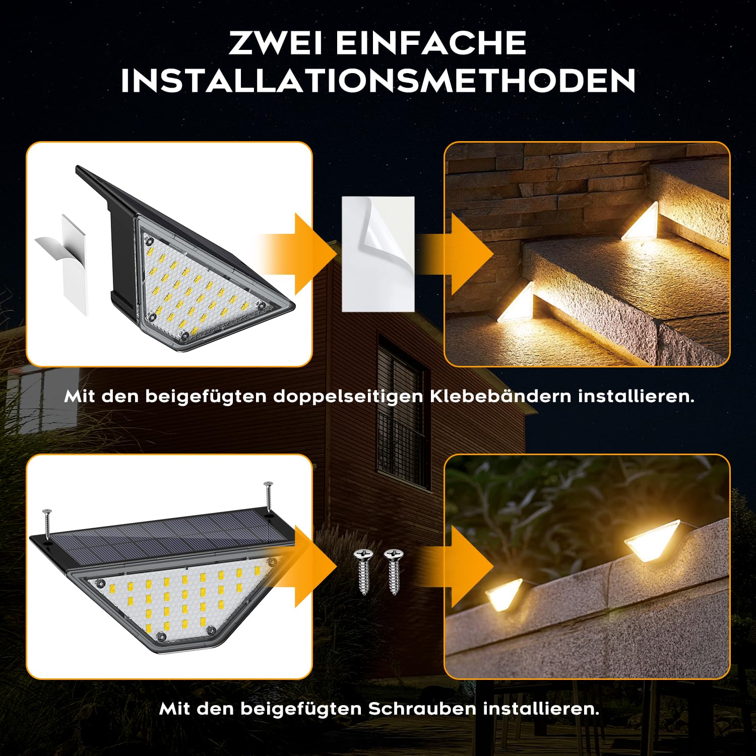 Shuniu LED Gartenlampen IP65 Wasserdicht Außen Solarleuchten 10 Stück
