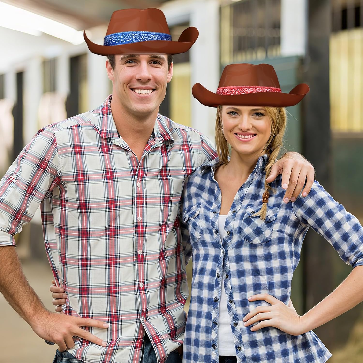 Xtinmee 24 Pcs Cowboy Hats Bulk Adult Cowboy Hats Party Western Hat Costume Accessories Western Rodeo Party Supplies