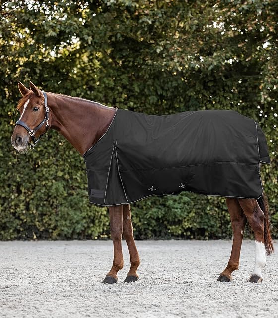 Waldhausen Manta para exteriores Nordic, 200 g, color negro, 125 cm