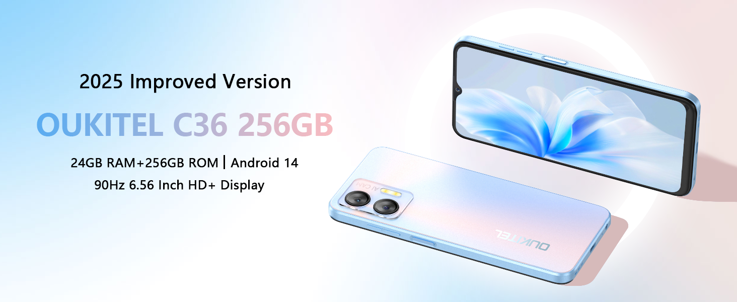 OUKITEL C36 スマートフォン 256GB/1TB Android 14 Amazon | OUKITEL C36 SIMフリースマートフォン 本体 Android 14