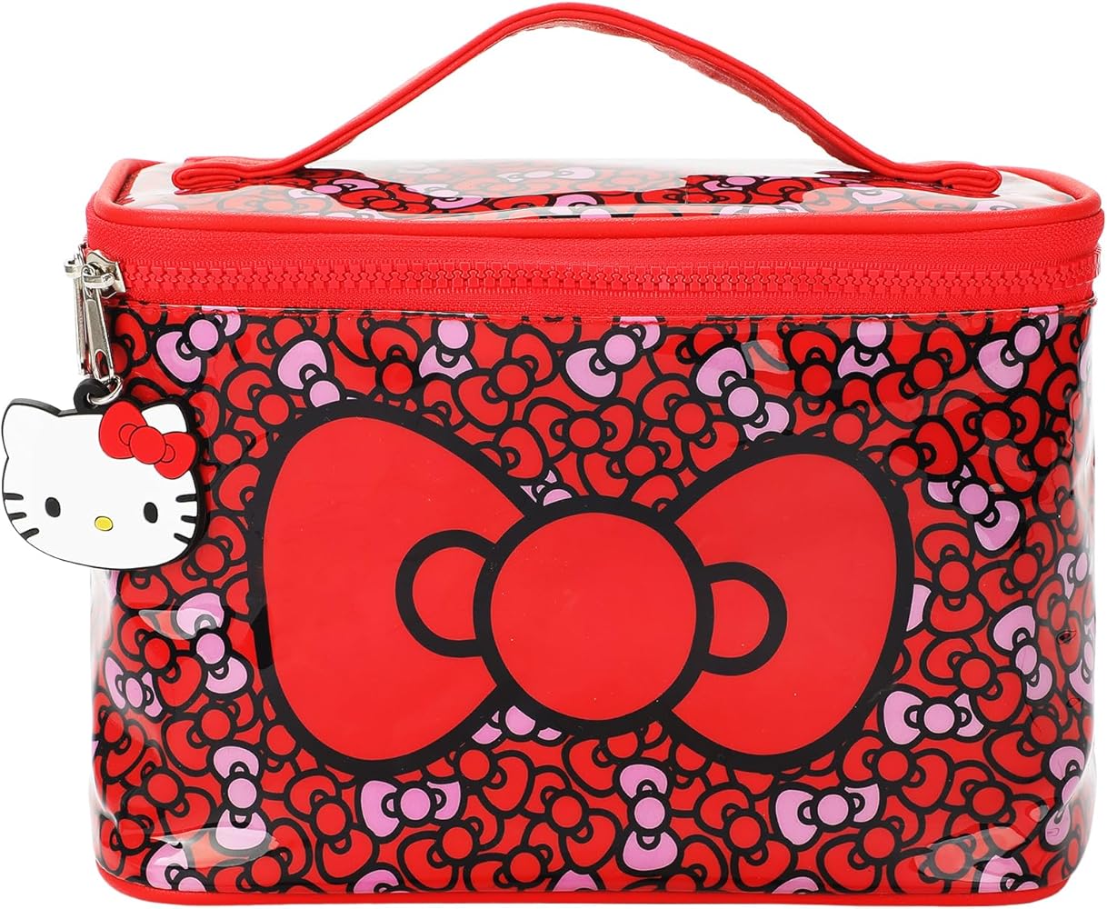 Amazon.com : Bioworld Hello Kitty Bows Clear Plastic Printed