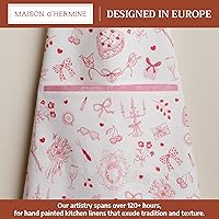 Vista 567 de Maison d' Hermine Delantal 100% de algodón para mujeres con bolsillo de cocina delantal de chef para hombres, decoración de Pascua