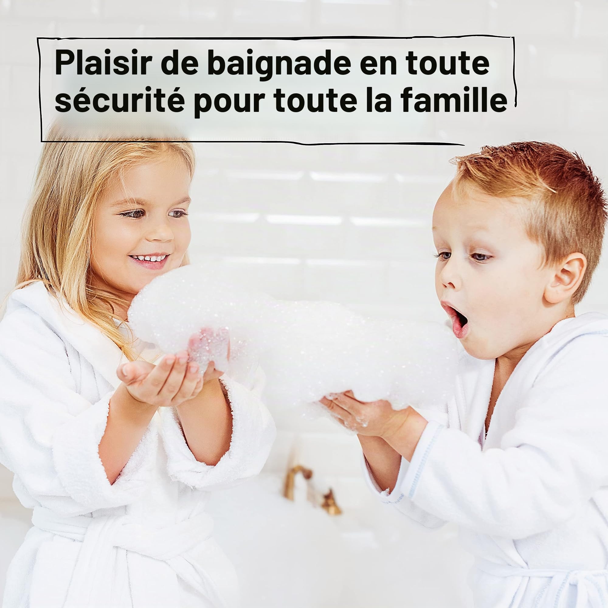 PAW Patrol Tapis de bain antidérapant pour enfants - Anti-moisissure, antibactérien, avec ventouses, crochets et trous de drainage, 100x40cm