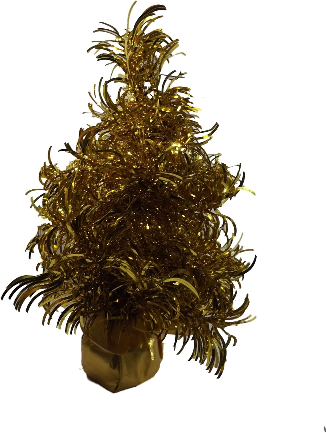 12" Small Gold Glitter Artificial Christmas Tree Home