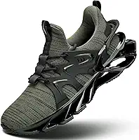 Tênis de corrida masculino, moderno, com lâmina respirável, antiderrapante, para caminhada, academia, esporte, atlético