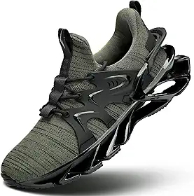 Tênis de corrida masculino, moderno, com lâmina respirável, antiderrapante, para caminhada, academia, esporte, atlético