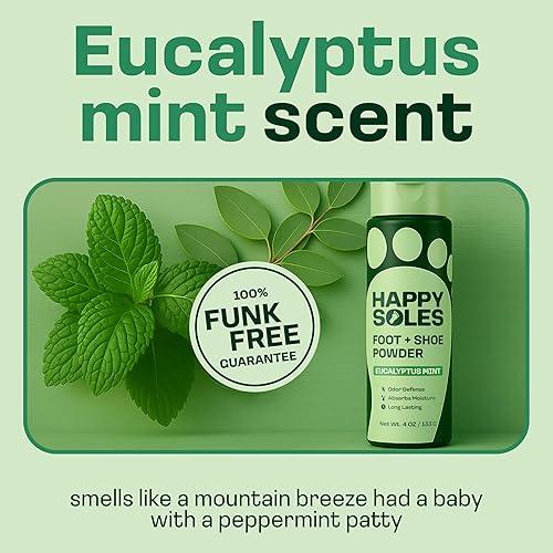 Miniatura 5 de HAPPY SOLES Desodorizador de zapatos y polvo de pies, polvo de pies definitivo para pies malolientes y control de olores, absorbe el sudor y