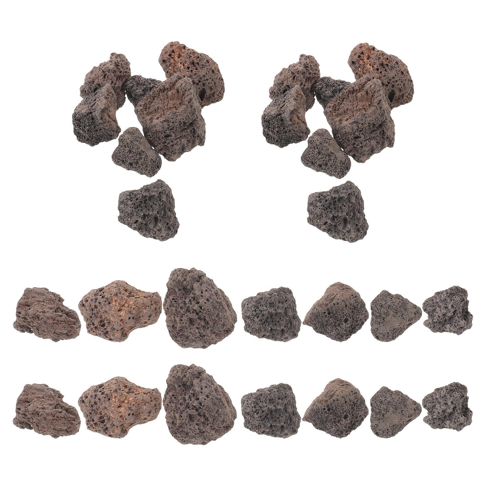 TOYANDONA Piedras Volcánicas Naturales Piedra Negra Decorativas Resistente al Clima para Acuarios para Baños de Pájaros para Jardín y Terrario en Exteriores