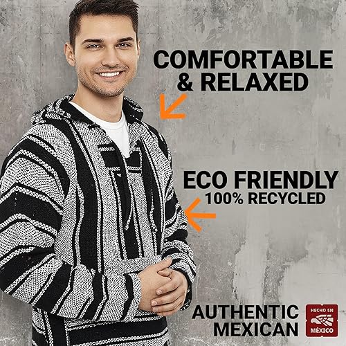 Miniatura 2 de Sudadera con capucha Mexicana Baja Suéter clásico con alfombra de droga Sudadera Baja para hombres y mujeres Opciones de tallas grandes y hombres