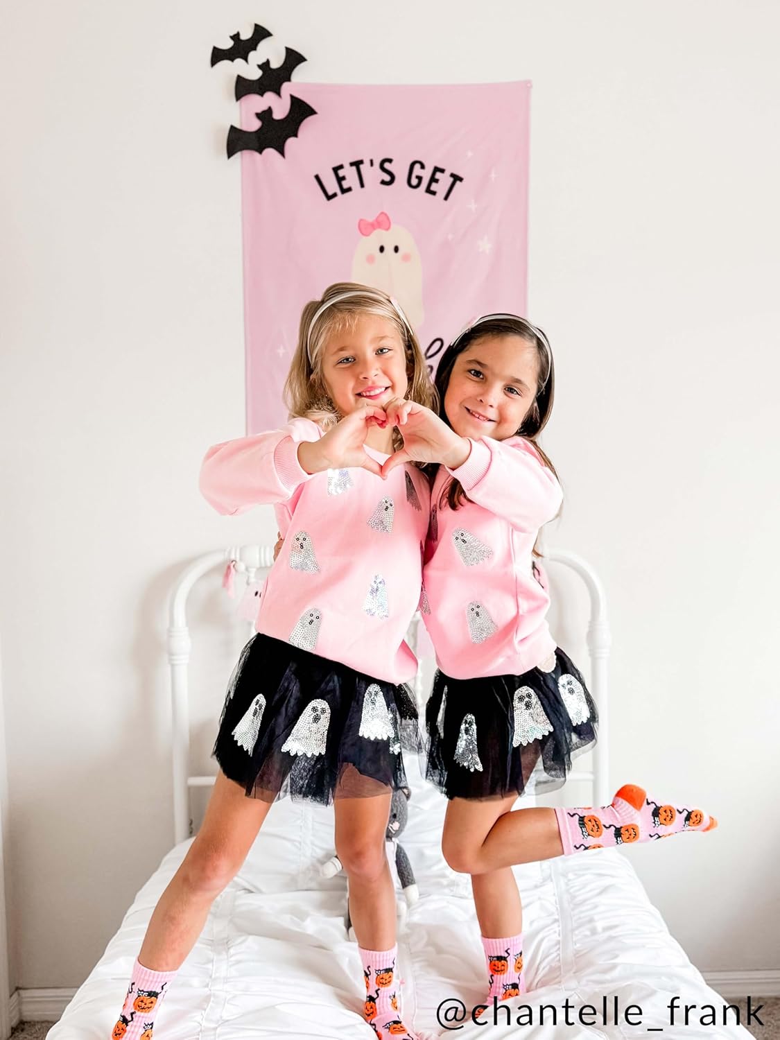 Mud Pie girls Sparkle Ghosts Sweatshirt - Image 4