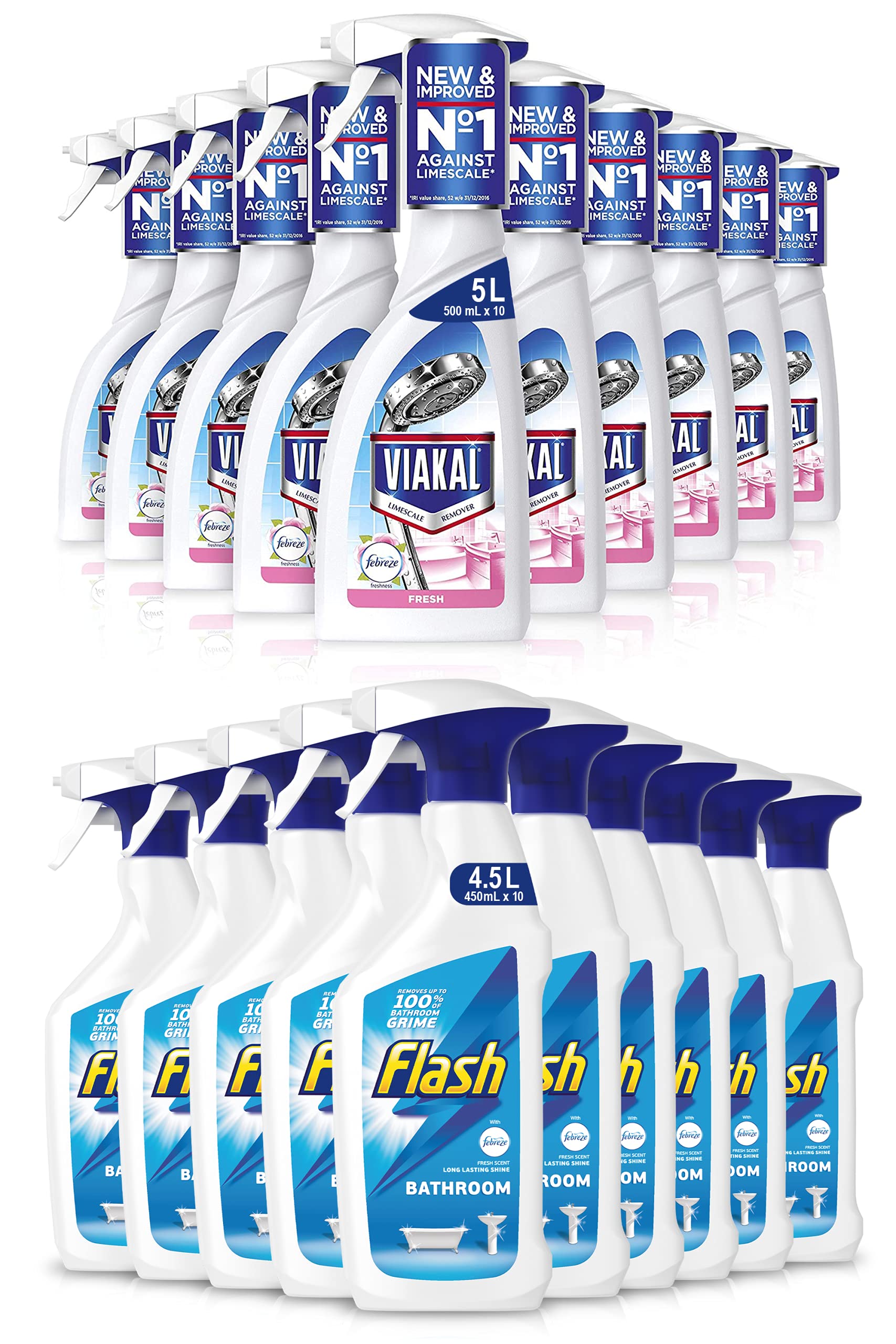 Buy Cleaning Bundle Viakal Limescale Remover Spray, 5 Litre (500 ml x