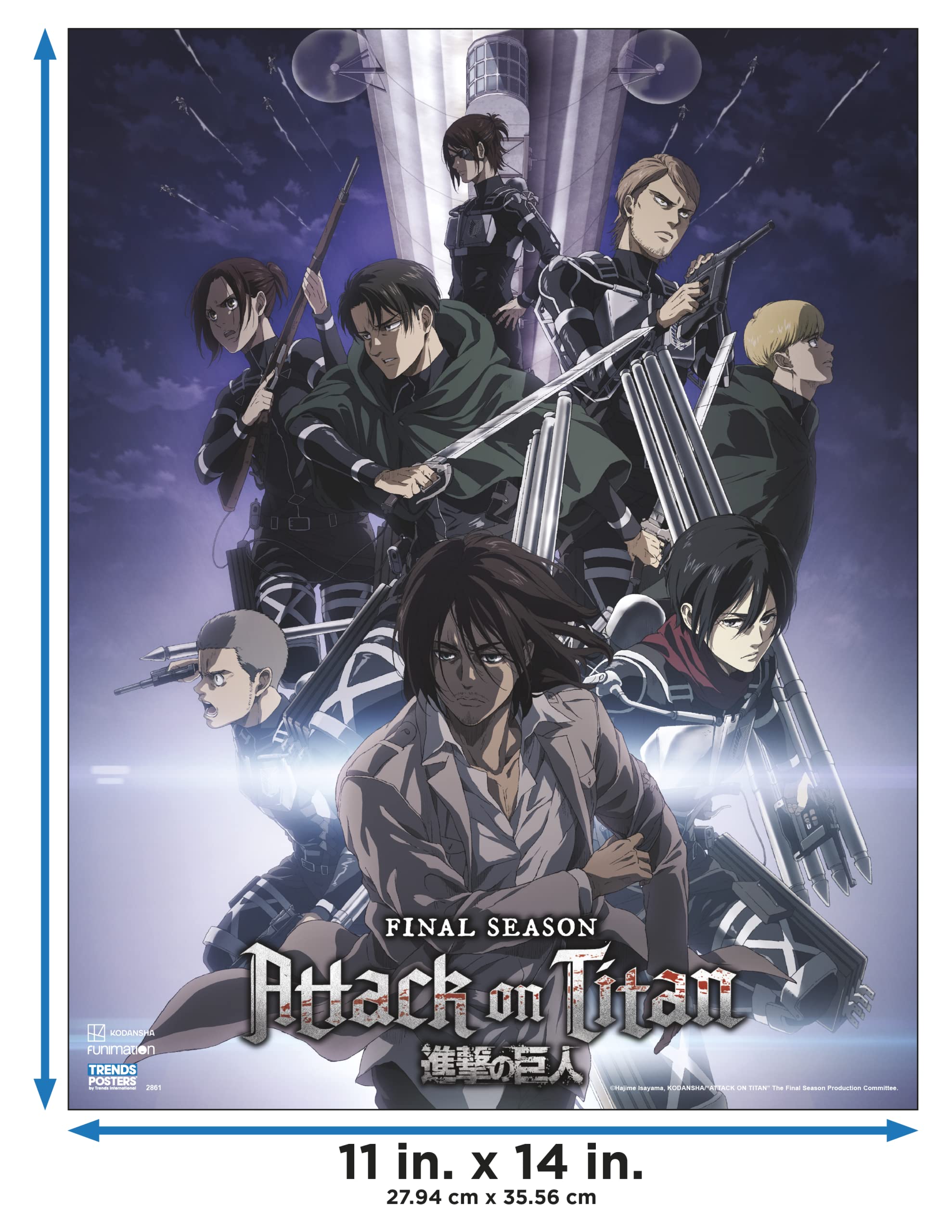 AOTL ポスター Trends International Pôster Attack on Titan: The Final Temporada