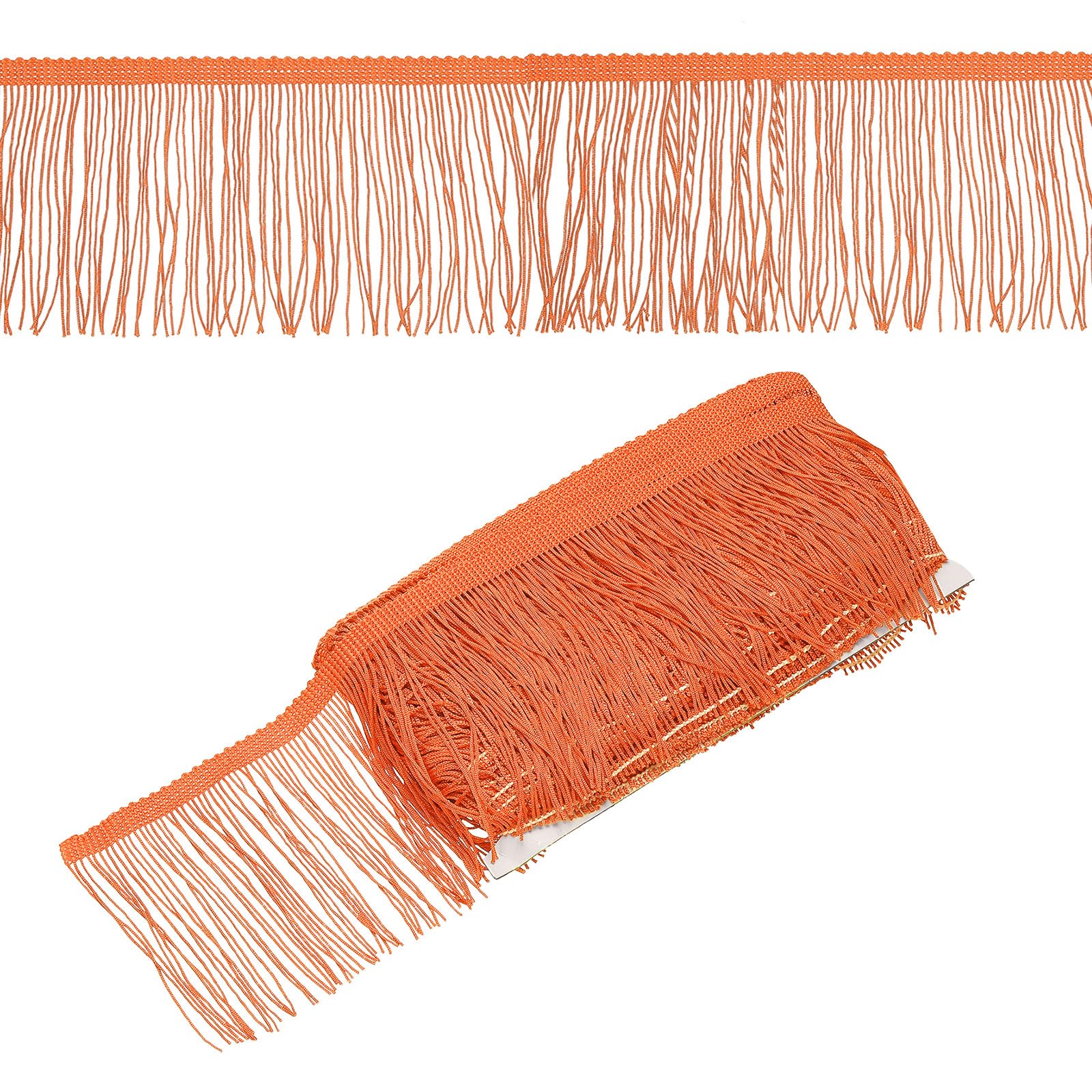 PATIKIL Orange Fringe Trim