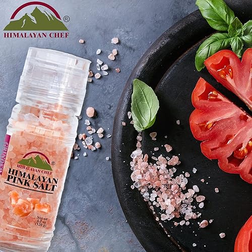 Miniatura 4 de Himalayan Chef Molinillo de sal rosa del Himalaya 42 onzas 5303C