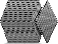 Vista 14 de Tapete de Gimnasio para Casa, Tapete de Ejercicio tipo Rompecabezas, Baldosas de Espuma EVA Entrelazadas para Equipos de Entrenamiento en Casa