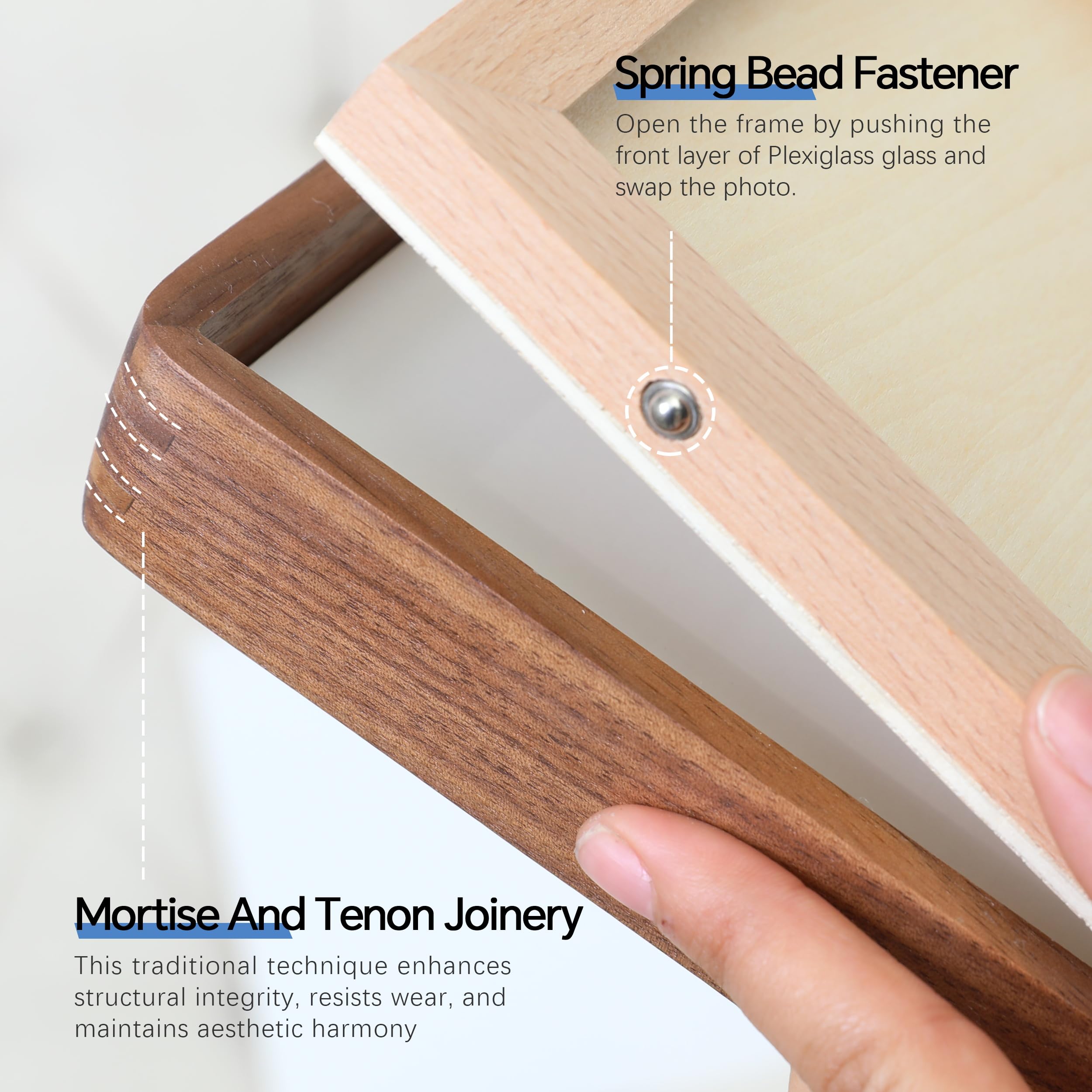 Amazon.com - SoochART Walnut Wood Picture Frame,Picture 2x3 with