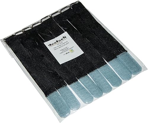10er Set Kabelklett Klettband Kabel-Klettband Kabelbinder 160x16mm schwarz-grau 10er Set Kabelklett Klettband Kabel-Klettband Kabelbinder 160x16mm schwarz-grau