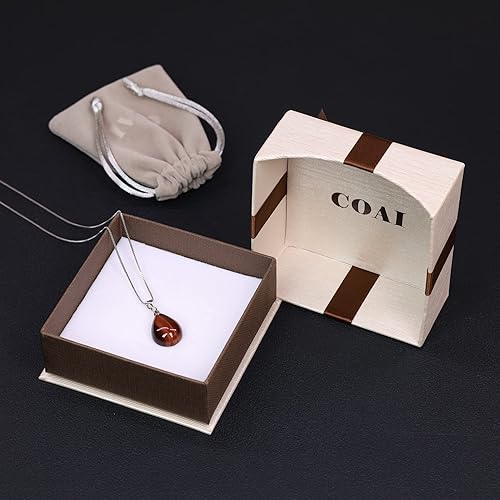 Miniatura 6 de COAI 925 Sterling Silver Teardrop Crystal Necklace for Women, Teardrop Pendant for Women