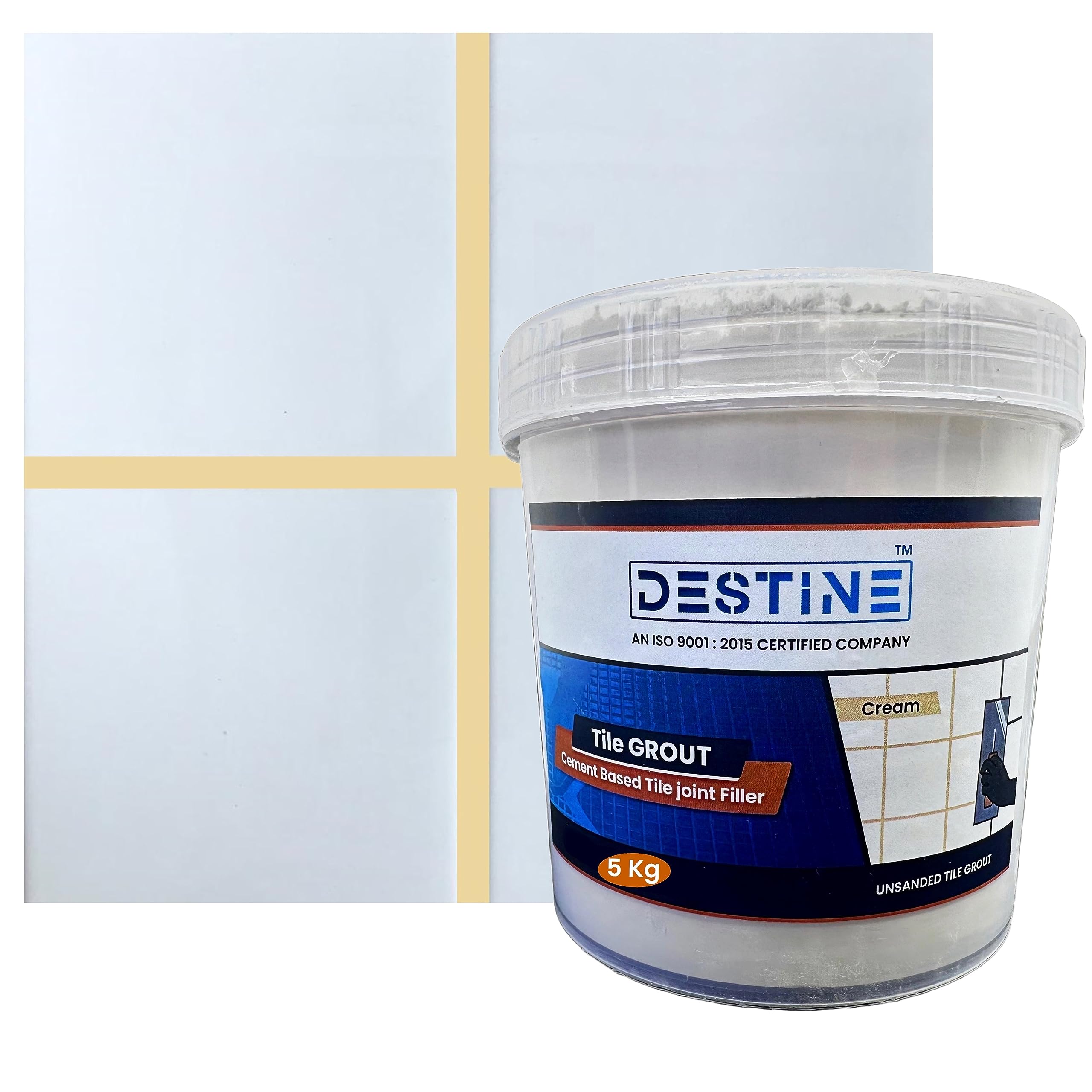 DESTINE® Tile Grout (16 COLOURS) (ALL PACKS: 100 Gm, 400 Gm, 800 Gm, 1 Kg, 3 Kg, 5 Kg), Waterproof, Cement Based Tile Joint Filler, Crack Filler, Tiles Gap Filler, Tile Grout (5 Kg, Cream) (B0CFHMS2G4) Amazon Price History, Amazon Price Tracker