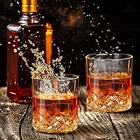 Vista 6 de Yaomiao 16 pack Old Fashioned Whiskey Glasses Bulk 10 oz Bourbon Cocktail Rocks Glasses for Whiskey Bourbon Liquor and Cocktail Drinks Gift