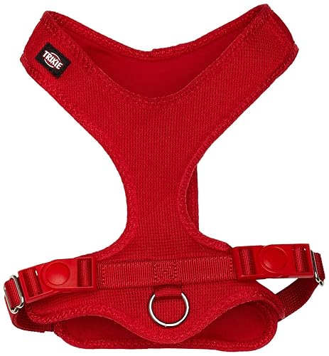 TRIXIE Arnés Suave, S–M, 35–60 cm, Rojo, para Perros