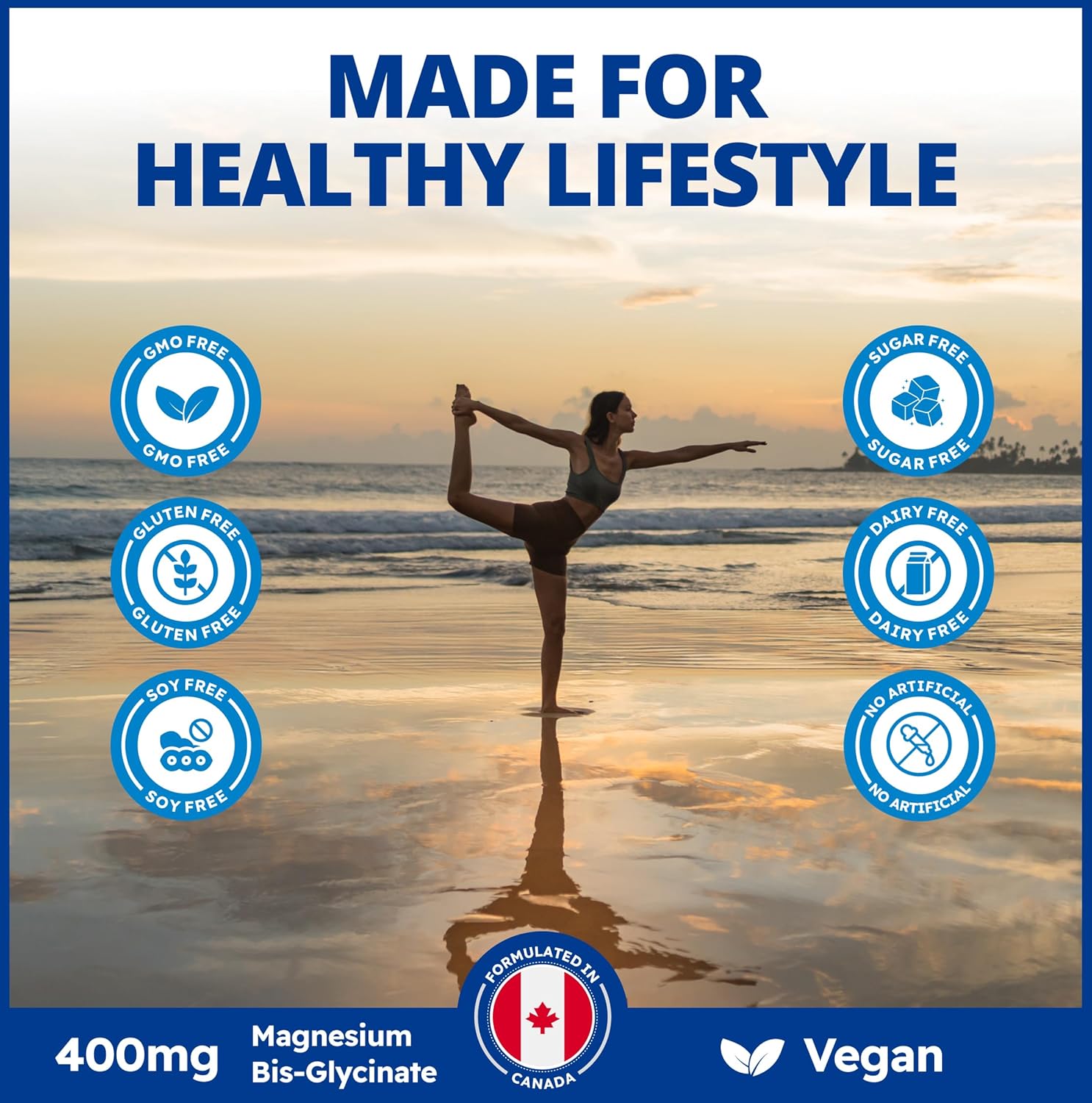 CanPrev Magnesium Bisglycinate 400 Ultra Gentle Powder 240g 48 Servings, 400mg Elemental Magnesium Per Scoop, Supports Restful Nights, Muscle Function, Gentle on Digestion, Vegan, Non-GMO, Gluten-Free
