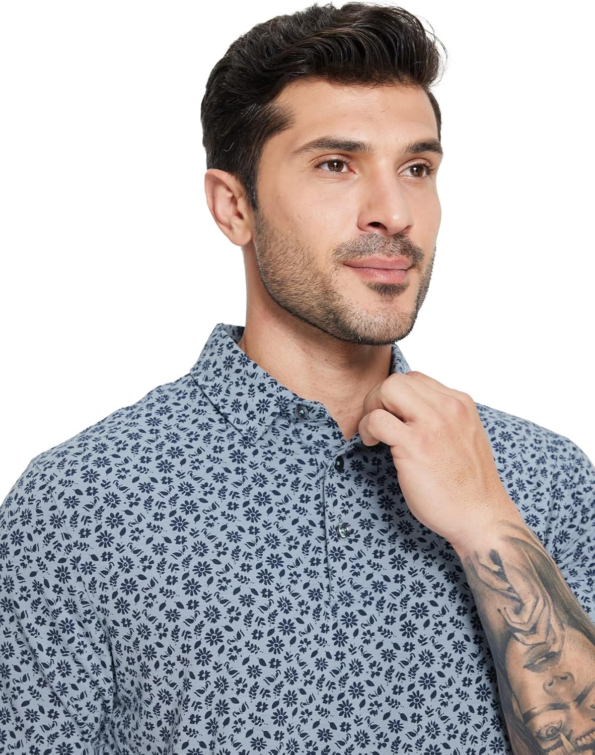 Mens Golf Shirts Short Sleeve Moisture Wicking Dry Fit Print Performance Athletic Casual Golf Polo Shirts for Men - Image 3