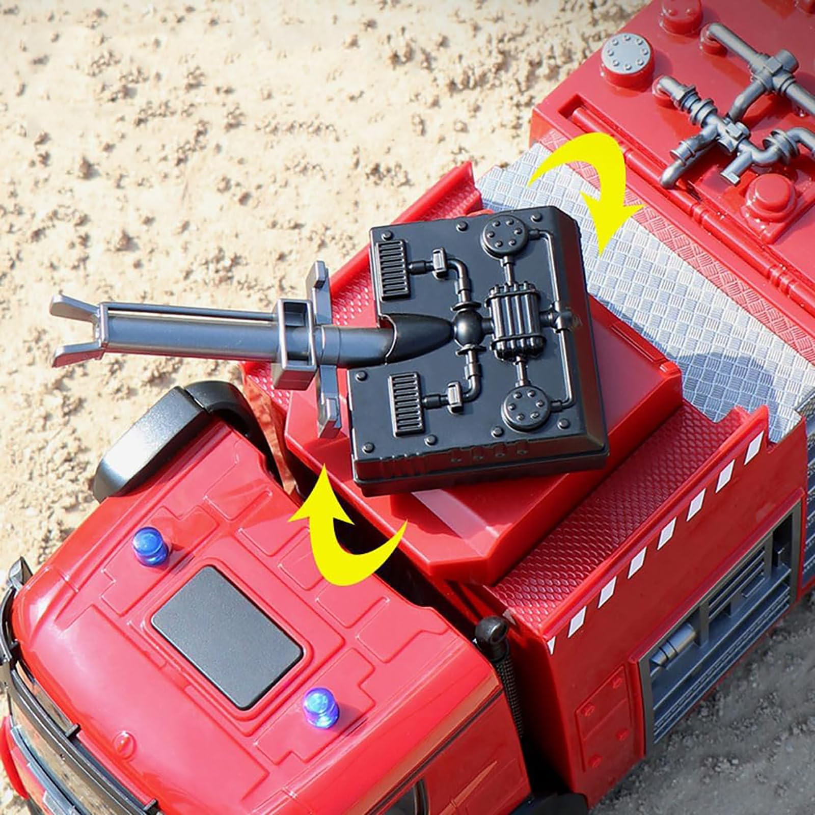 Amazon.co.jp: RC Car, 1:14 Scale RC Fire Truck with Water Spray,22