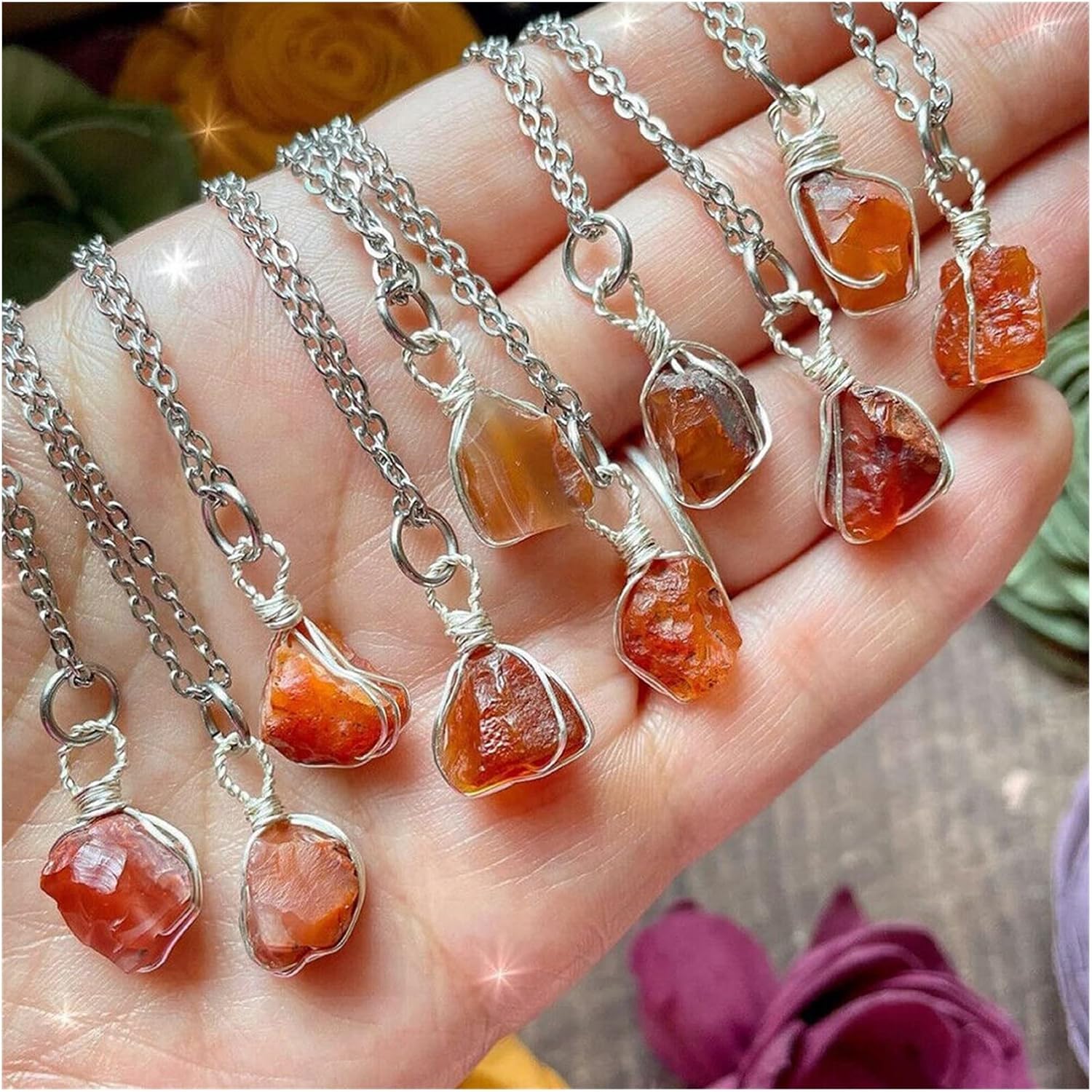 Roytil Handwrapped Raw Carnelian 