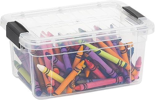 Miniatura 21 de Superio Caja de Almacenamiento Transparente con Tapa, Contenedor de Plástico para Organizar, Caja Apilable, Libre de BPA, No Tóxico, Sin Olor