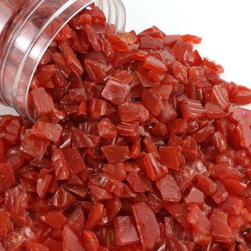 Miniatura 7 de Vidrio de fuego triturado para manualidades, piedra de grava de vidrio templado reflectante, vidrio roto, chips de gemas de fuego para manualidades,