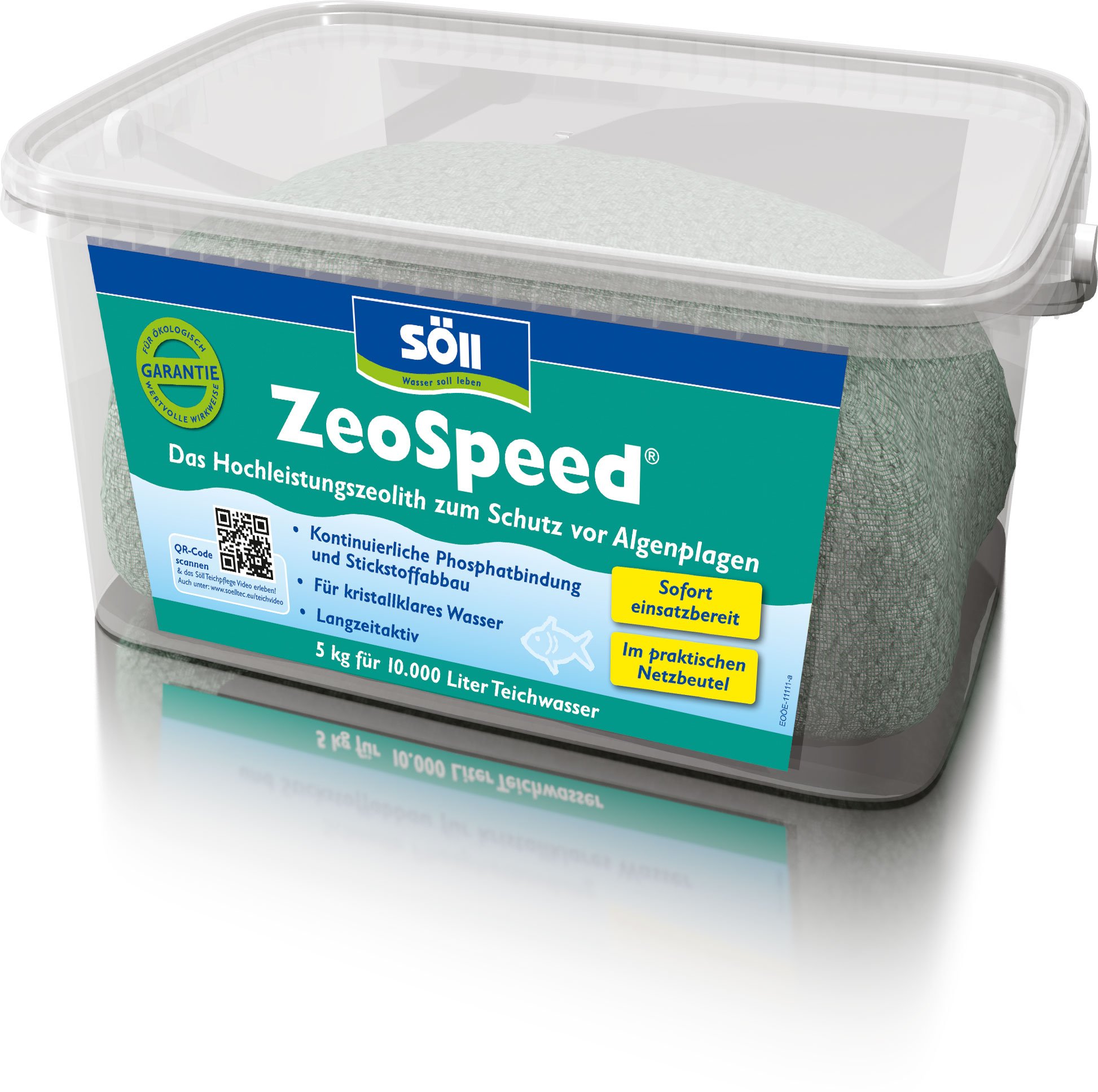 Söll 83697 ZeoSpeed, 5 kg - Hochleistungszeolith zum Schutz vor Algenplagen/gegen Phosphate und Stickstoffe/mineralisches Naturprodukt
