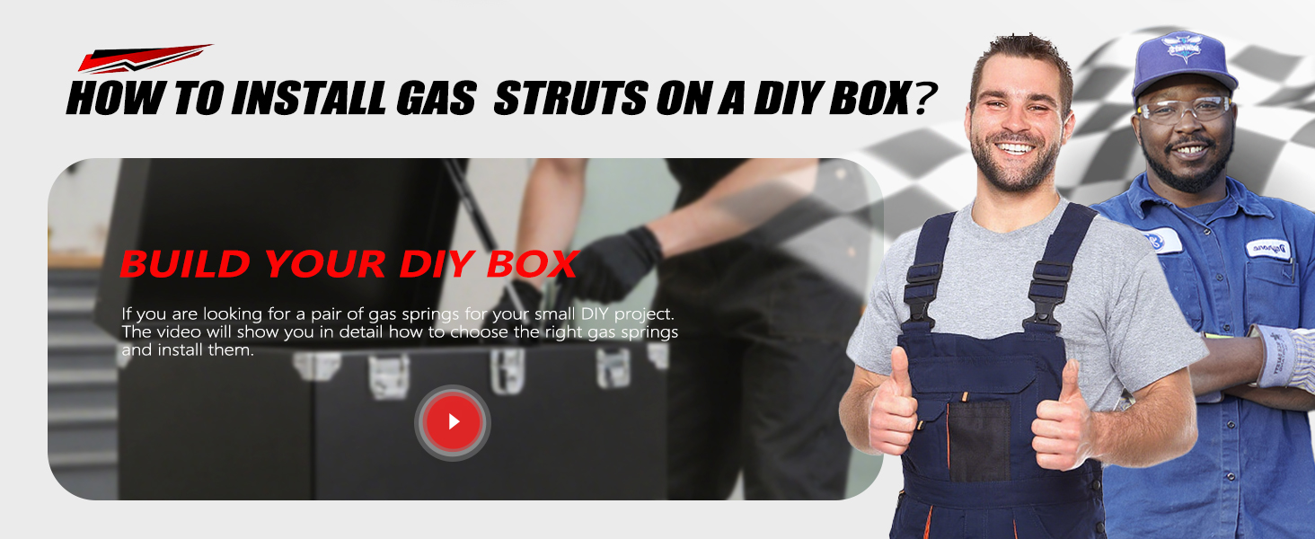 C16-04155 17in 50LB/222N Gas Strut For Pickup Toolbox Lid Door, Cabinet - View #12