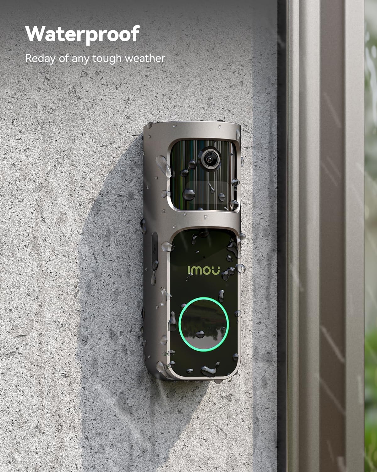 Imou 2K(3MP) Video Doorbell and Chime with feature icons