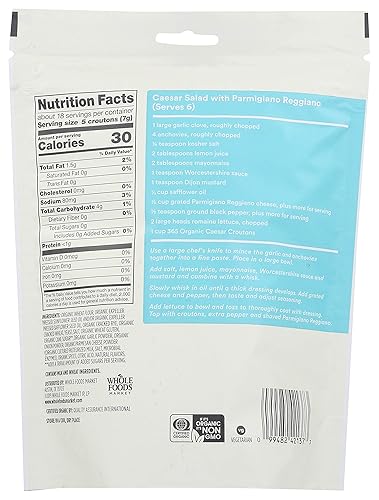 Miniatura 5 de 365 by Whole Foods Market Croutons Caesar Organic 45 onzas