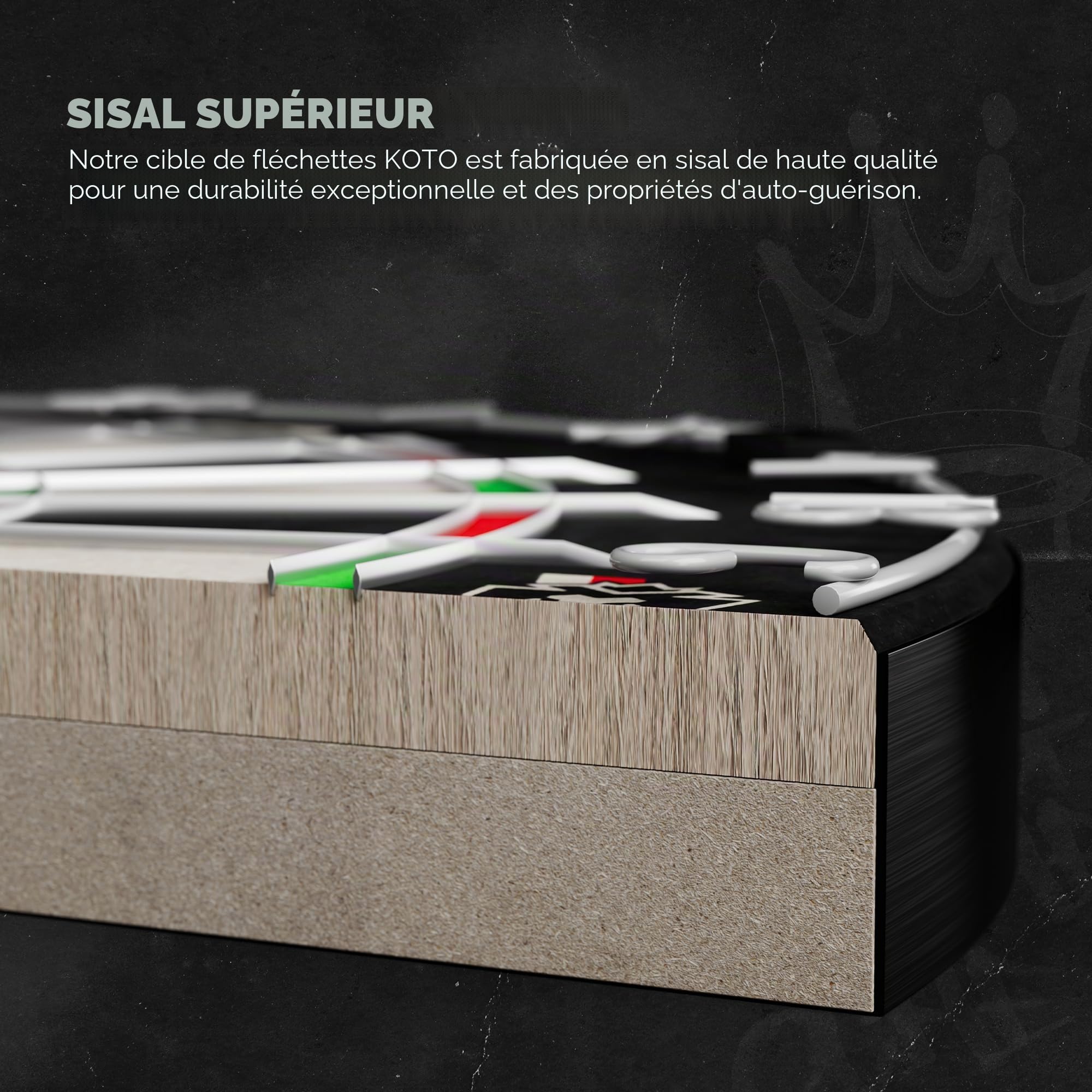 Cible KOTO King Pro Format Officiel de Tournoi Câblage Fin