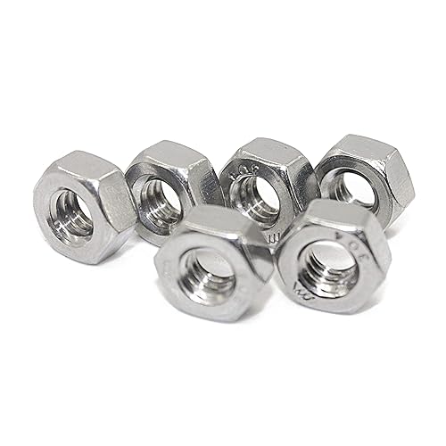 Miniatura 20 de Fullerkreg Tuerca hexagonal con acabado de acero inoxidable 1/2-13, tuerca de acero inoxidable 304 (10 piezas)