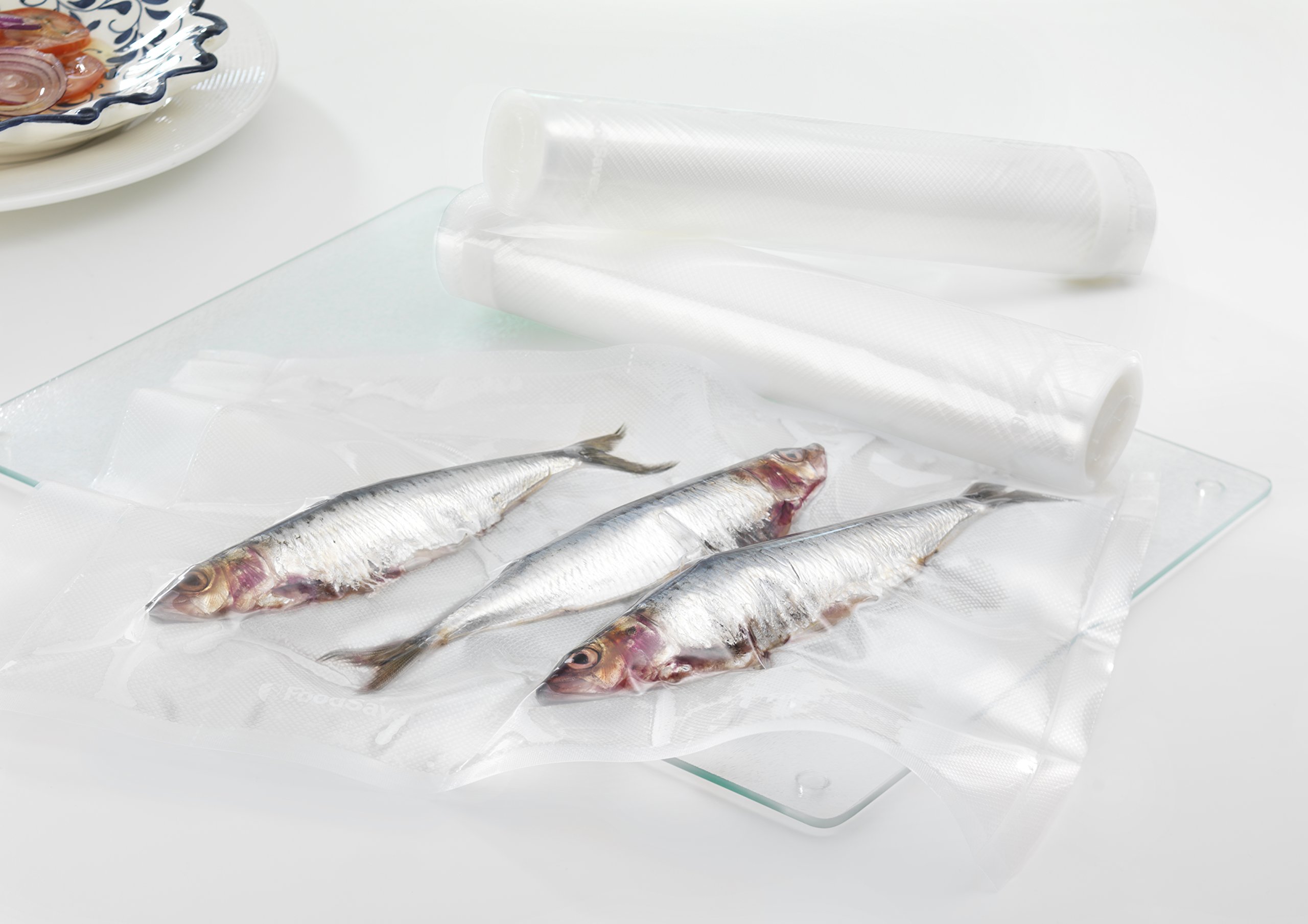 FoodSaver sacs de mise sous vide réutilisables, Sans BPA, 2 rouleaux de sacs (28 cm x 5,5 m), (FSR2802) (Lot de 2)