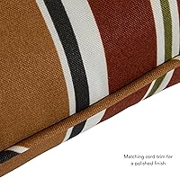 Vista 108 de Greendale Home Fashions 2-Piece Outdoor Deep Seat Cushion Set, Steel Blue Stripe