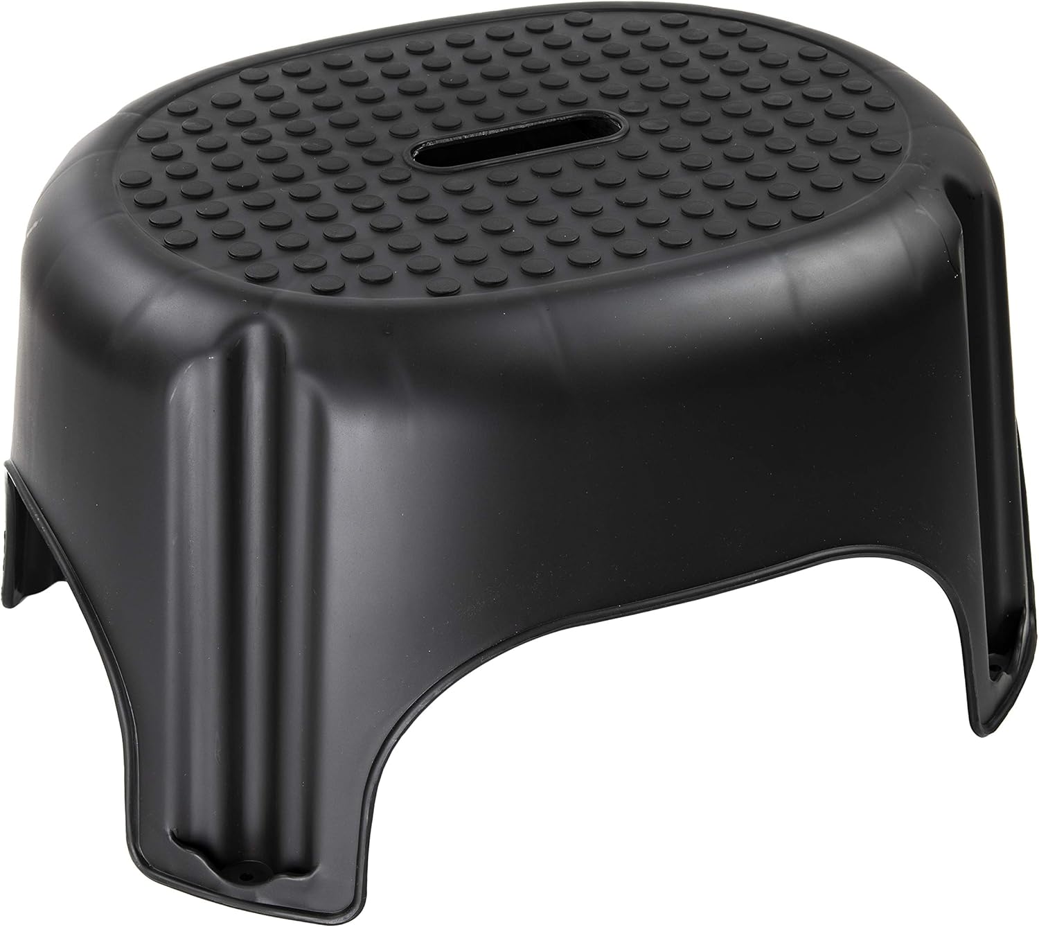 YBM HOME Single Step Stool for Kids and Adults, Supports 200-Pound Load Capacity for Children to Reach The Sink and Areas That are a bit Too High - Perfect for Bathroom and Kitchen, 39-1232 (Black)