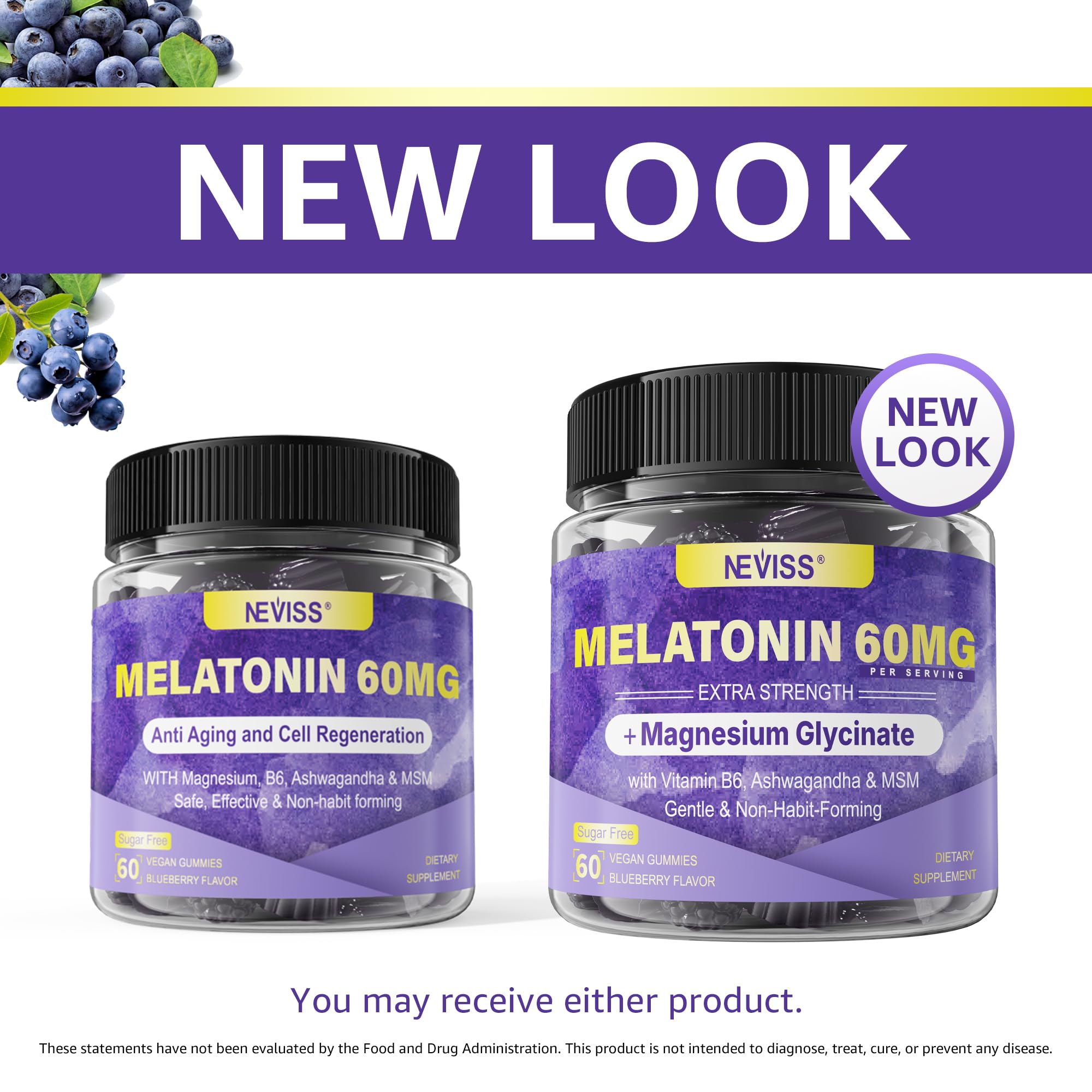 Melatonin Gummies 60mg 30mg for 50+ Adults, High Dose, Extra Strength, 60Ct — Amazon image 9