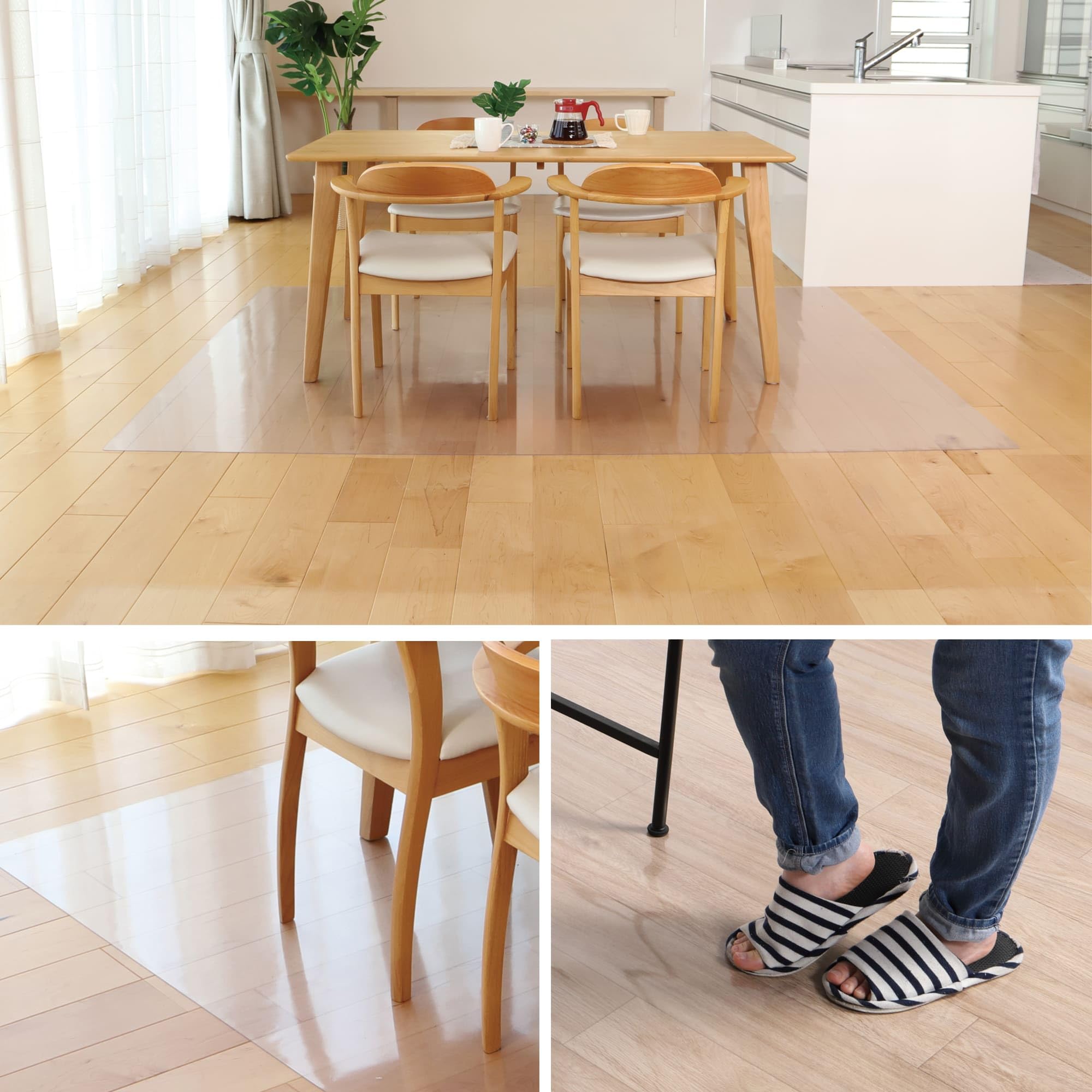 Amazon｜大島屋 ダイニングマット 撥水 クリアマット 180×240cm 防水 