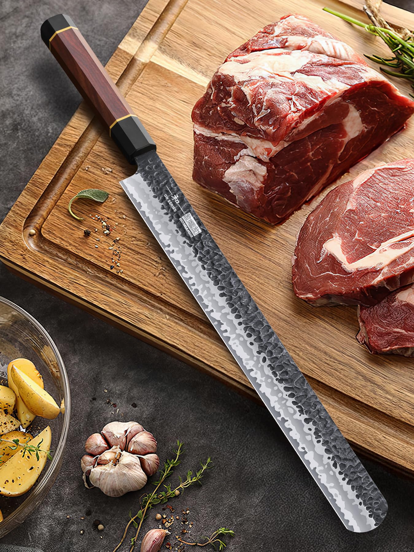 HOSHANHO Brisket Slicing Knife - Japanese Carving Knife -7