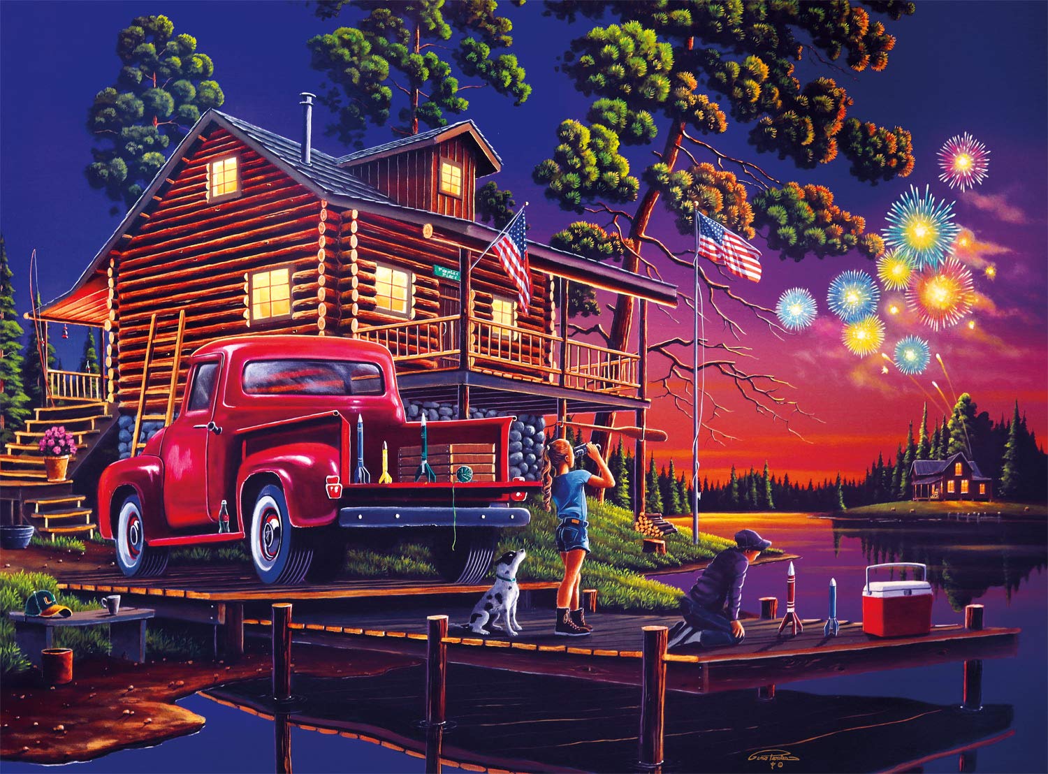 Buffalo GamesGeno Peoples - Classic Summer Night - 1000 Piece Jigsaw Puzzle