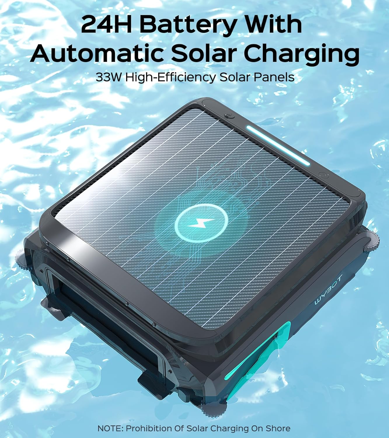 WYBOT F1 24H Battery with Automatic Solar Charging
